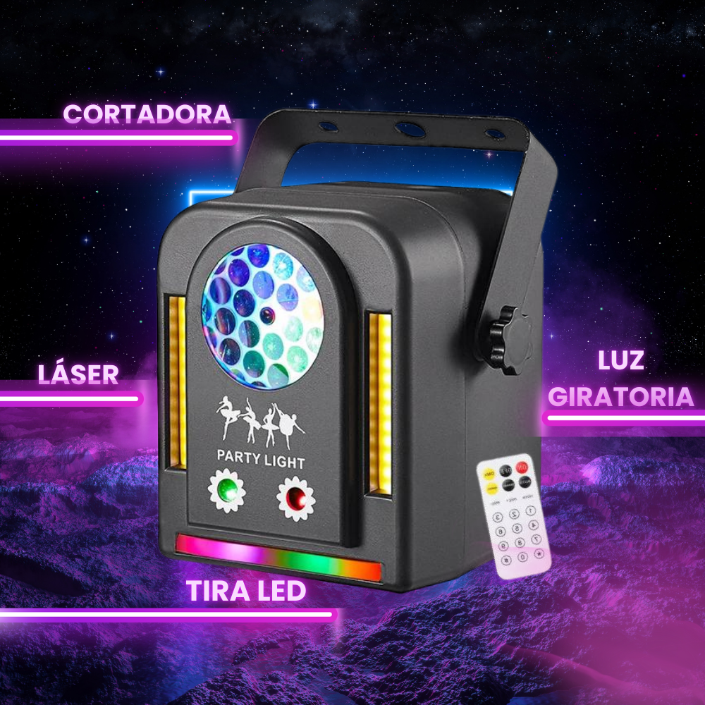 Mini efecto LED 4 en 1