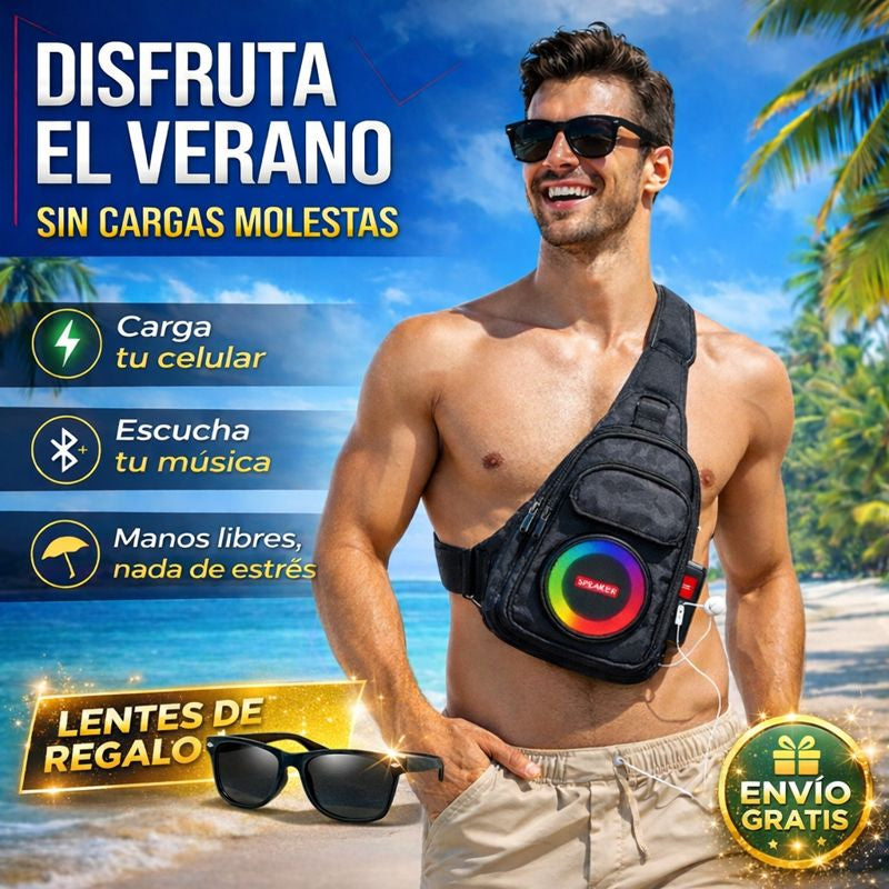Bandolera + Parlante + lentes de Regalo 🎁